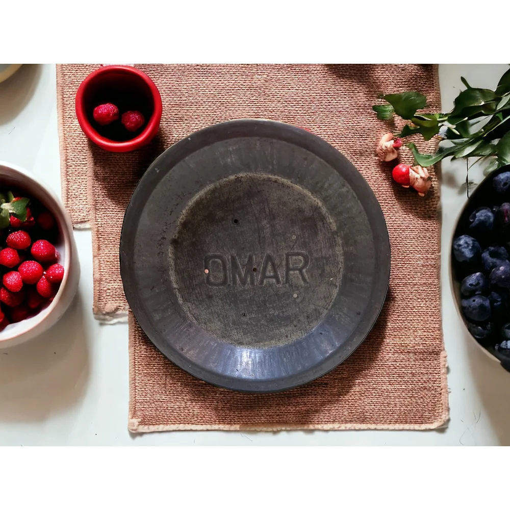 1950’s Omar Tin Pie Pan Collectible Vintage 50s Pie Pan 50’s Pie Pan Tin Omar